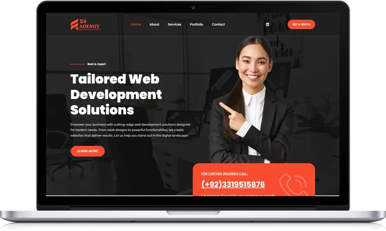 24 Agency website design