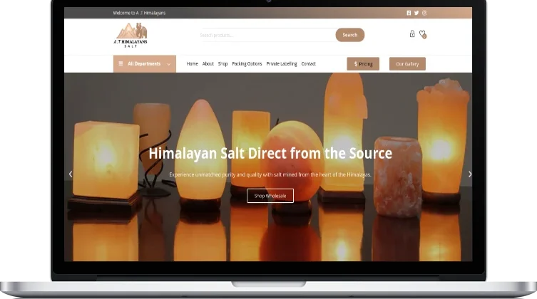 A.T Himalayans Salt website design