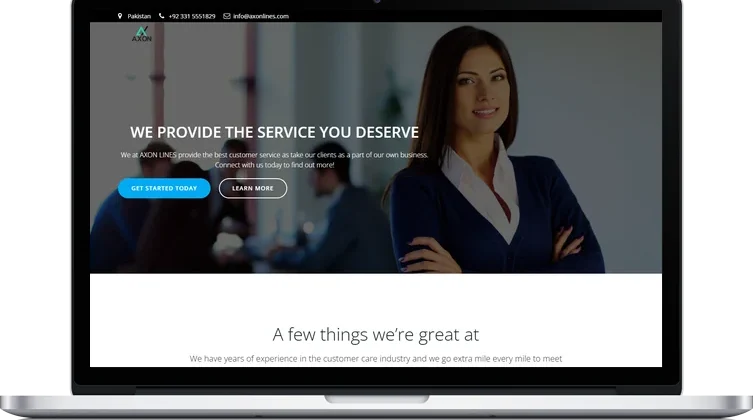 Axon Lines website design