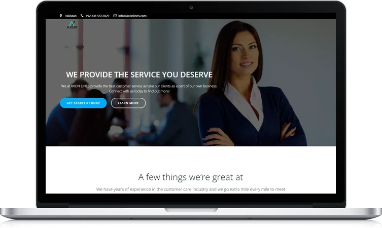 Axon Lines website design