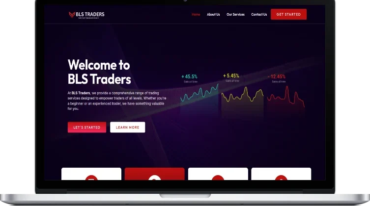 BLS Traders website design
