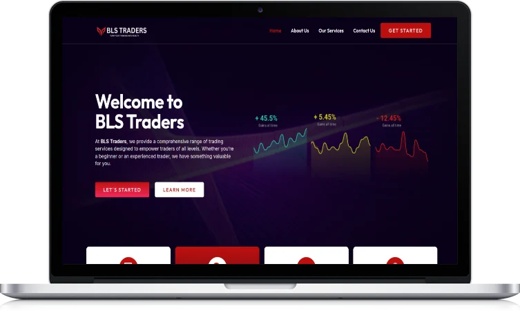 BLS Traders website design