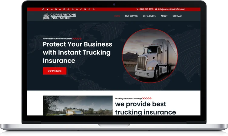 Cornerstone Insurance website design