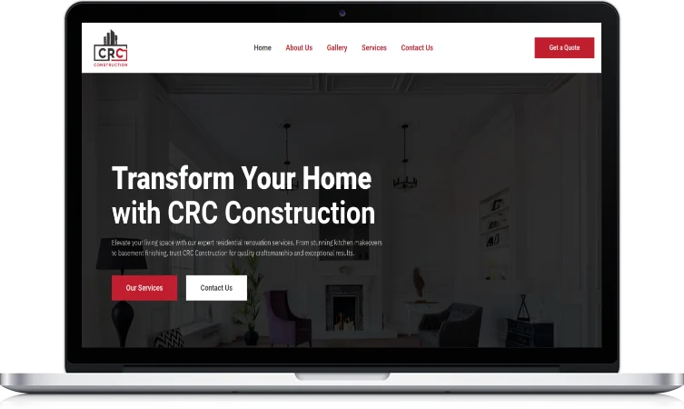 CRC Construction website design