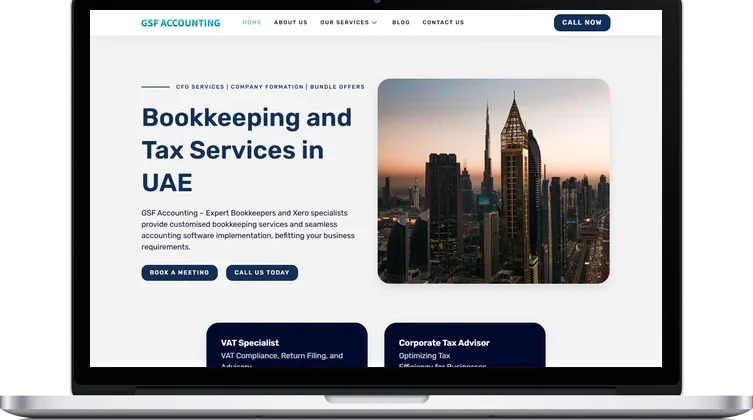 GSF Accounting website design