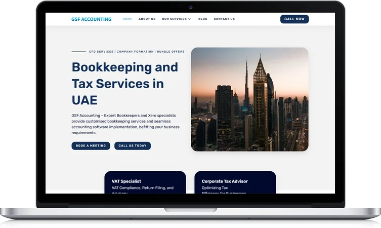GSF Accounting website design