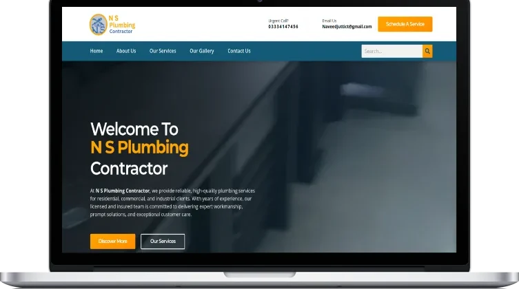 N S Plumbing Contractor website design