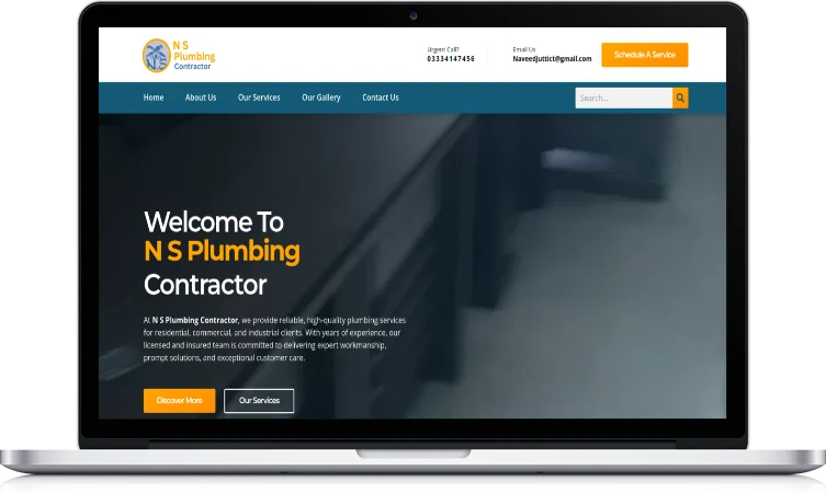N S Plumbing Contractor website design