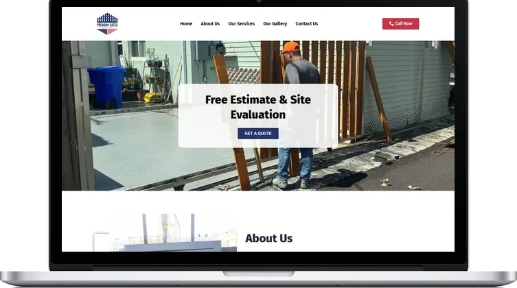 Premium Gates and Fence website design