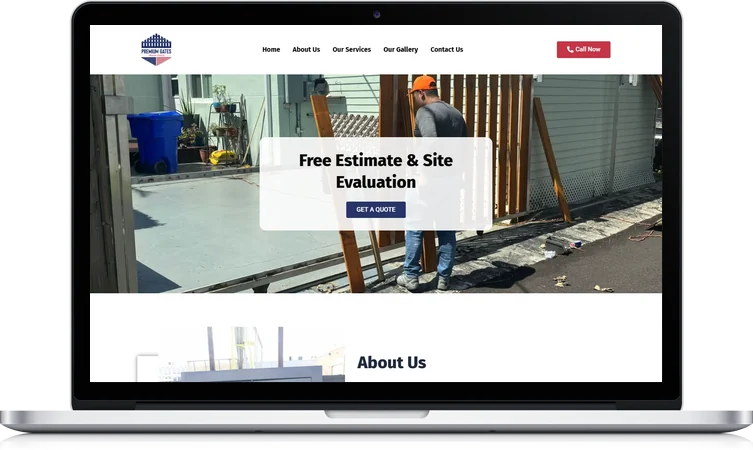 Premium Gates and Fence website design
