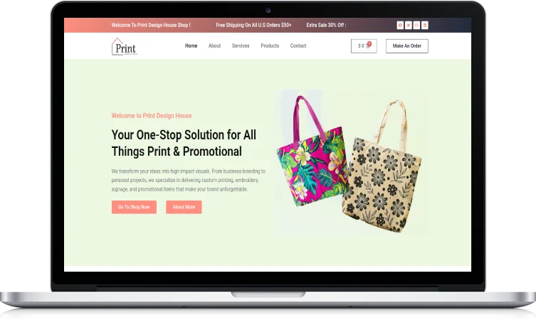 Print Design House website design