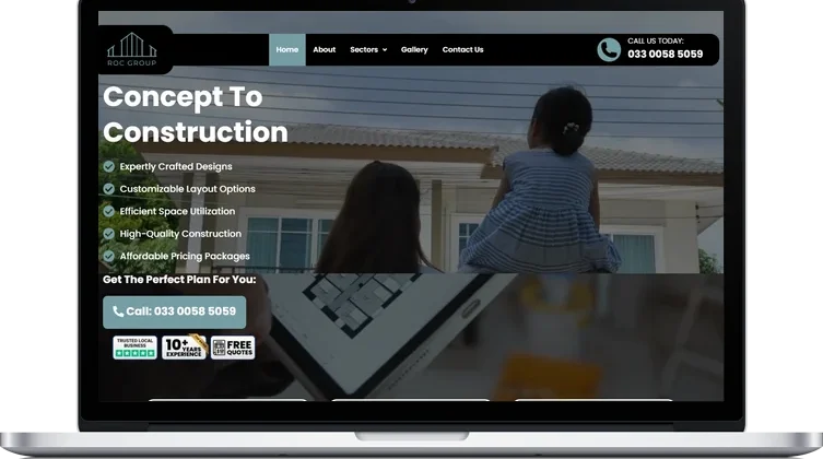 Roc Group website design