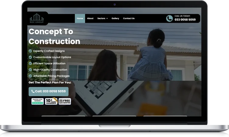 Roc Group website design