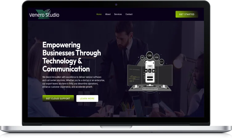 Venero Studio website design